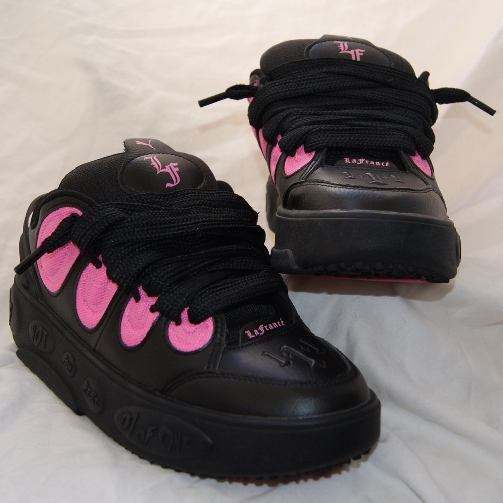 Puma Pink & Black LaFrance Chunky Sneakers
